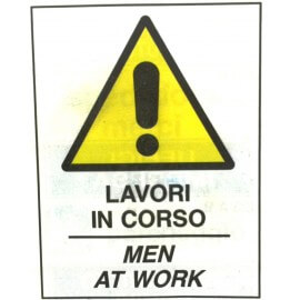 Lavori in Corso ( Cartello per Cavalletto Bifacciale )
