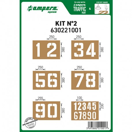 Maschera per Segnaletica Orizzontale Dime Kit N° 2