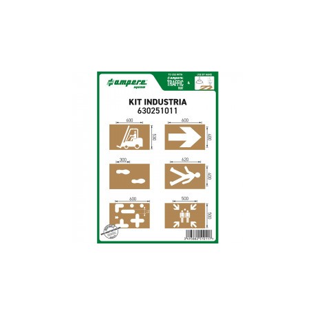 Maschera per Segnaletica Orizzontale Dime Kit Industria