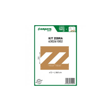 Maschera per Segnaletica Orizzontale Dime Kit Zebra