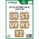 Maschera per Segnaletica Orizzontale Dime Kit XL Lettere ( Q - Z )